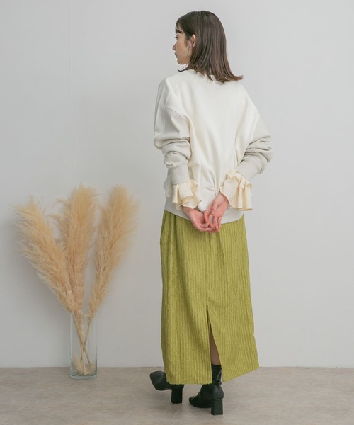 KBF(ケイビーエフ)の「バイカラースウェット(スウェット・レディース・オフホワイト/オレンジ/ブルー・ONE)」の16枚目の写真