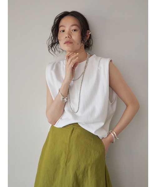 tシャツ プレート付きパワショルカットソー レディース GOLDJAPAN 大きいサイズ レディース トップス Tシャツ