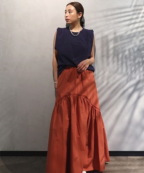 CREDONA(クレドナ)の「パワショルT/T(Tシャツ/カットソー・レディース・ブラック/ネイビー/オフホワイト・FREE)」の13枚目の写真