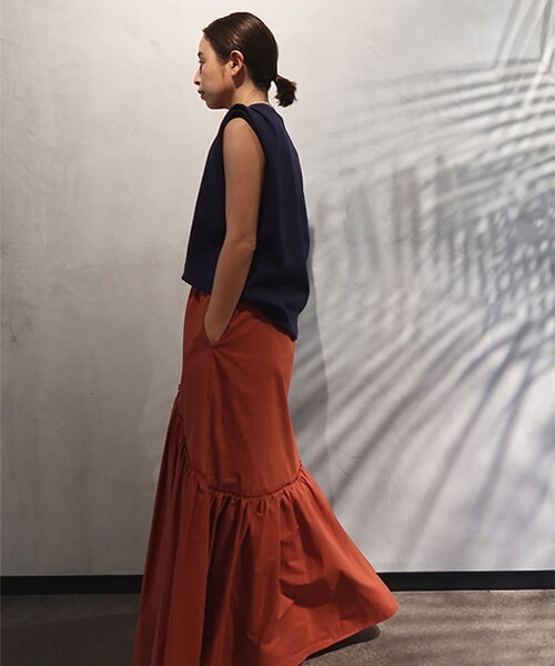 CREDONA(クレドナ)の「パワショルT/T(Tシャツ/カットソー・レディース・ブラック/ネイビー/オフホワイト・FREE)」の14枚目の写真