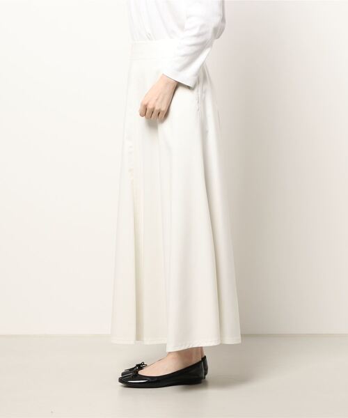 Rouge vif（ルージュヴィフ）の「ストレッチツイル切り替えフレアスカート（スカート・レディース・ネイビー/ホワイト・38/36）」の4枚目の写真
