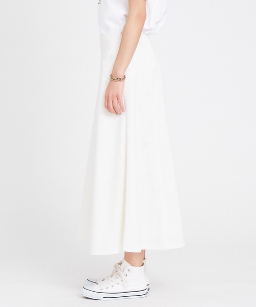 Rouge vif（ルージュヴィフ）の「ストレッチツイル切り替えフレアスカート（スカート・レディース・ネイビー/ホワイト・38/36）」の11枚目の写真