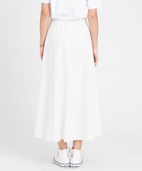 Rouge vif（ルージュヴィフ）の「ストレッチツイル切り替えフレアスカート（スカート・レディース・ネイビー/ホワイト・38/36）」の12枚目の写真