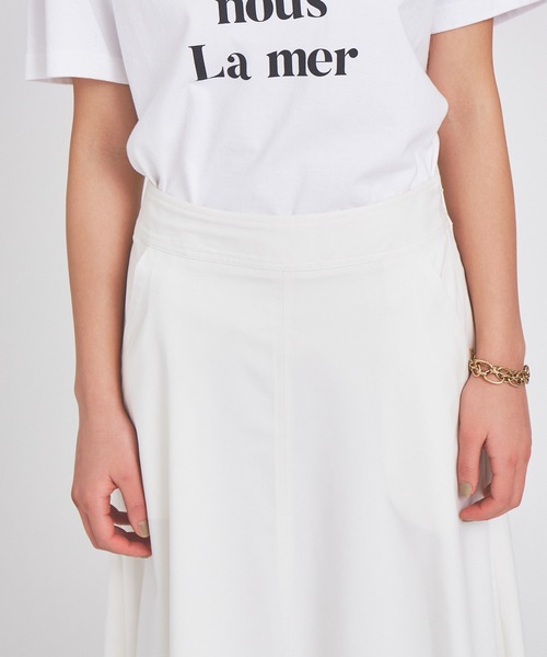 Rouge vif（ルージュヴィフ）の「ストレッチツイル切り替えフレアスカート（スカート・レディース・ネイビー/ホワイト・38/36）」の13枚目の写真