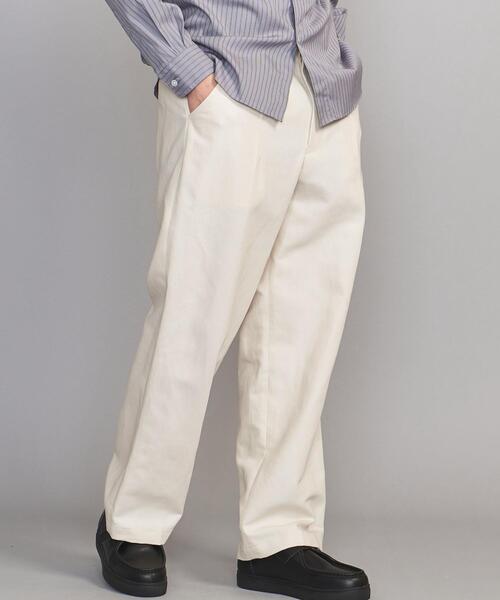Thingless(シングレス)の「<Thingless> 1PLEAT PANTS/パンツ(その他パンツ・メンズ・ブラック/オフホワイト・S/M/L)」の1枚目の写真