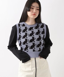 WONDER VISITOR | WONDER VISITOR/Luna Catニットベスト 2276925(ベスト)