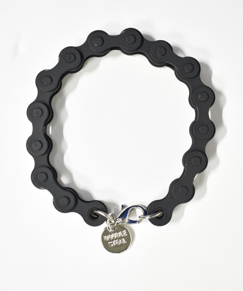 DOUBLE STEAL（ダブルスティール）の「CycleChain Bracelet（ブレスレット・メンズ・ブルー/ブラック・FREE）」の2枚目の写真