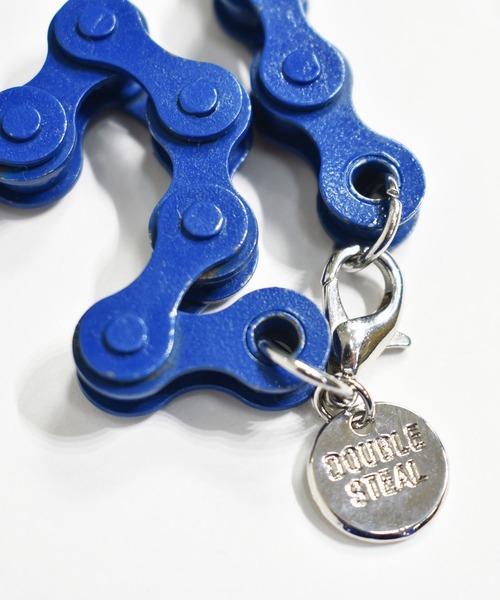 DOUBLE STEAL（ダブルスティール）の「CycleChain Bracelet（ブレスレット・メンズ・ブルー/ブラック・FREE）」の4枚目の写真