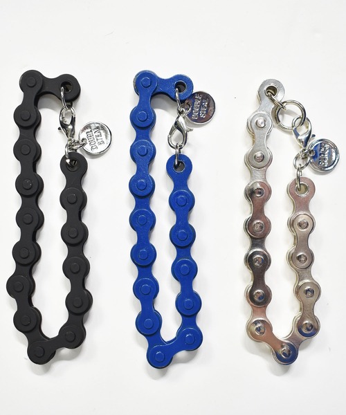 DOUBLE STEAL（ダブルスティール）の「CycleChain Bracelet（ブレスレット・メンズ・ブルー/ブラック・FREE）」の7枚目の写真