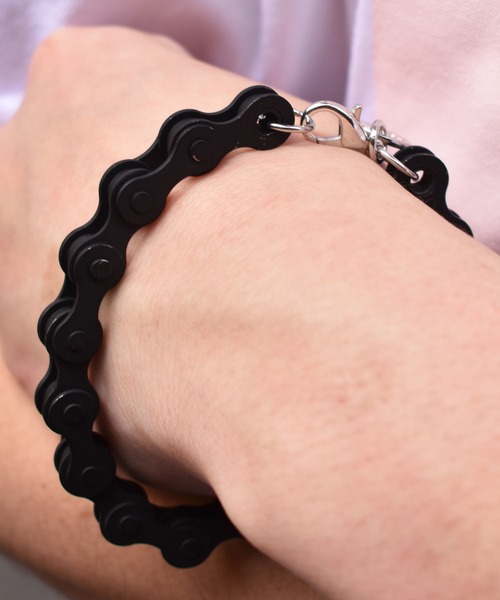 DOUBLE STEAL（ダブルスティール）の「CycleChain Bracelet（ブレスレット・メンズ・ブルー/ブラック・FREE）」の9枚目の写真