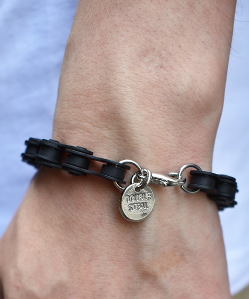 DOUBLE STEAL（ダブルスティール）の「CycleChain Bracelet（ブレスレット・メンズ・ブルー/ブラック・FREE）」の14枚目の写真