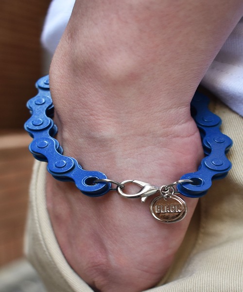 DOUBLE STEAL（ダブルスティール）の「CycleChain Bracelet（ブレスレット・メンズ・ブルー/ブラック・FREE）」の15枚目の写真