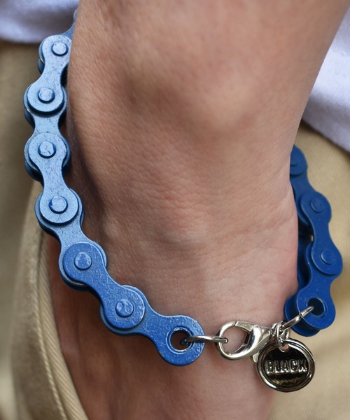 DOUBLE STEAL（ダブルスティール）の「CycleChain Bracelet（ブレスレット・メンズ・ブルー/ブラック・FREE）」の16枚目の写真