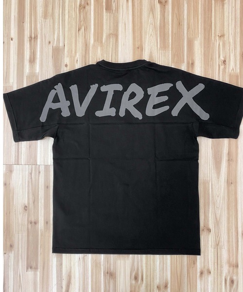 AVIREX(アヴィレックス)の「バックロゴ ワイドシルエット半袖Tシャツ(Tシャツ/カットソー・メンズ・オフホワイト/ブラック・L/M/XXL/XL)」の10枚目の写真
