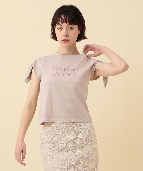 DEICY（デイシー）の「Couleuer de moi リボンプルオーバー（Tシャツ/カットソー・レディース・ブラック/オフホワイト/ピンク・FREE）」の3枚目の写真