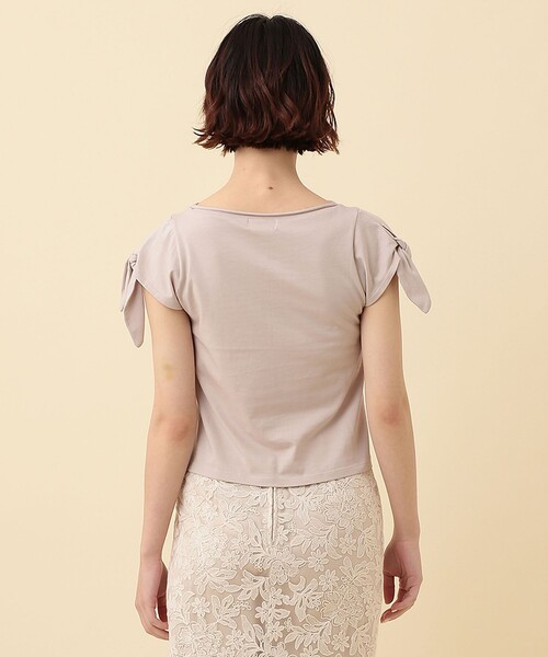 DEICY（デイシー）の「Couleuer de moi リボンプルオーバー（Tシャツ/カットソー・レディース・ブラック/オフホワイト/ピンク・FREE）」の12枚目の写真