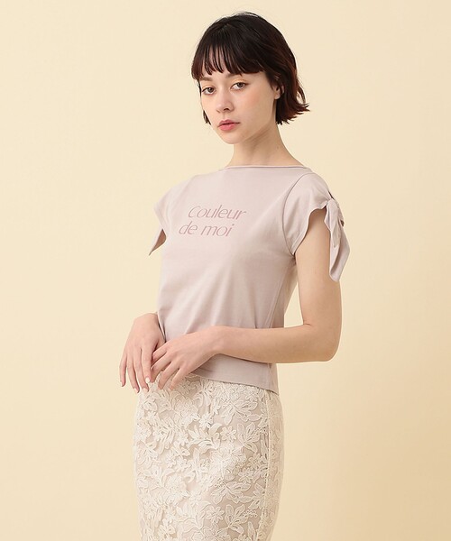 DEICY（デイシー）の「Couleuer de moi リボンプルオーバー（Tシャツ/カットソー・レディース・ブラック/オフホワイト/ピンク・FREE）」の15枚目の写真