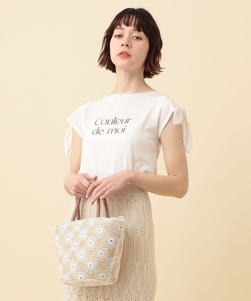 DEICY（デイシー）の「Couleuer de moi リボンプルオーバー（Tシャツ/カットソー・レディース・ブラック/オフホワイト/ピンク・FREE）」の20枚目の写真