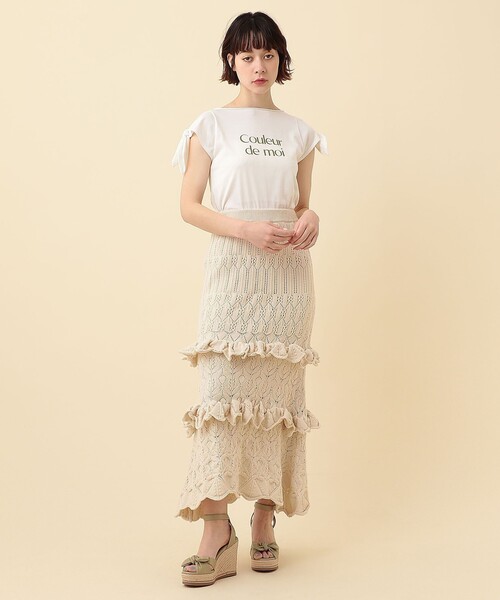 DEICY（デイシー）の「Couleuer de moi リボンプルオーバー（Tシャツ/カットソー・レディース・ブラック/オフホワイト/ピンク・FREE）」の19枚目の写真