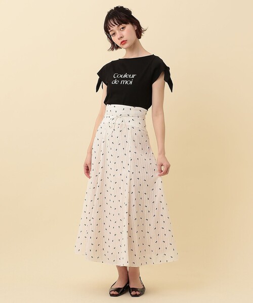 DEICY（デイシー）の「Couleuer de moi リボンプルオーバー（Tシャツ/カットソー・レディース・ブラック/オフホワイト/ピンク・FREE）」の9枚目の写真