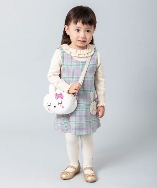 KP DECO（ケーピーデコ）の「うさぎとねこの2WAYポシェット（ショルダーバッグ・キッズ・ピンク/オフホワイト・FREE）」の12枚目の写真