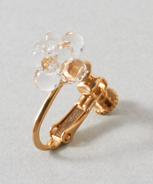 collex（コレックス）の「【別注】【HARIO Lampwork Factory】イヤリング ステルンクーゲル クリア（イヤリング・レディース・クリア・フリー）」の4枚目の写真