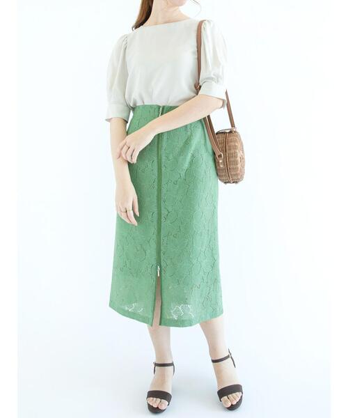 Te chichi（テチチ）の「ツイル袖ボリュームブラウス（シャツ/ブラウス・レディース・ブラック/ベージュ/サックスブルー・ﾌﾘ-）」の9枚目の写真