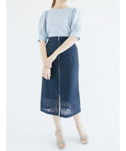 Te chichi（テチチ）の「ツイル袖ボリュームブラウス（シャツ/ブラウス・レディース・ブラック/ベージュ/サックスブルー・ﾌﾘ-）」の10枚目の写真