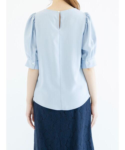 Te chichi（テチチ）の「ツイル袖ボリュームブラウス（シャツ/ブラウス・レディース・ブラック/ベージュ/サックスブルー・ﾌﾘ-）」の12枚目の写真