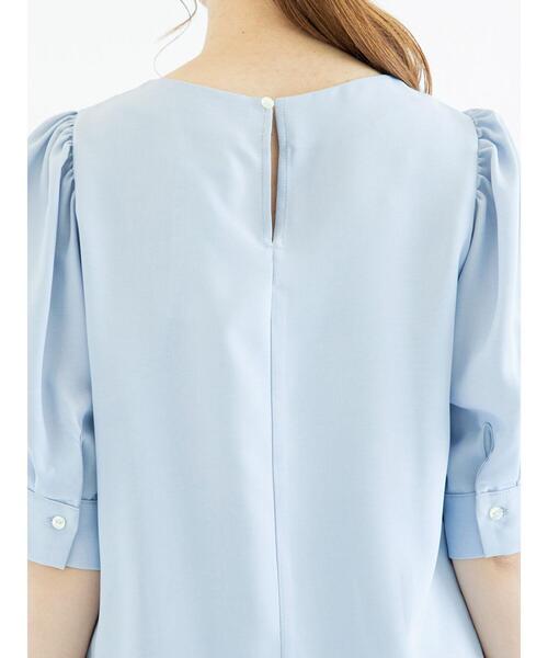 Te chichi（テチチ）の「ツイル袖ボリュームブラウス（シャツ/ブラウス・レディース・ブラック/ベージュ/サックスブルー・ﾌﾘ-）」の13枚目の写真