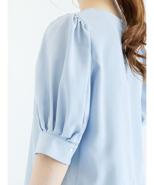 Te chichi（テチチ）の「ツイル袖ボリュームブラウス（シャツ/ブラウス・レディース・ブラック/ベージュ/サックスブルー・ﾌﾘ-）」の15枚目の写真