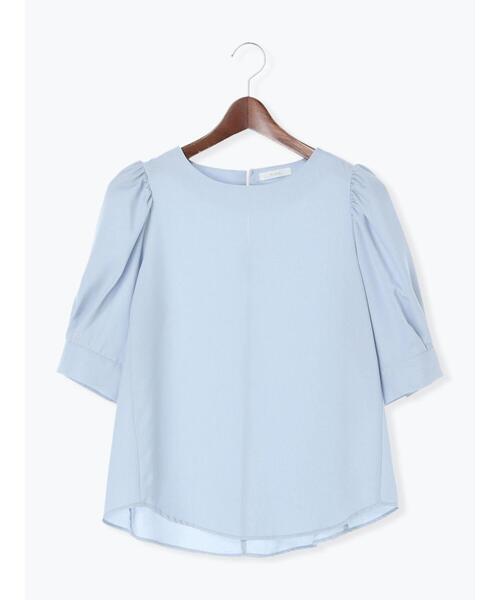 Te chichi（テチチ）の「ツイル袖ボリュームブラウス（シャツ/ブラウス・レディース・ブラック/ベージュ/サックスブルー・ﾌﾘ-）」の17枚目の写真