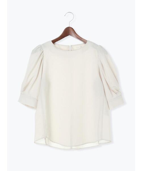 Te chichi（テチチ）の「ツイル袖ボリュームブラウス（シャツ/ブラウス・レディース・ブラック/ベージュ/サックスブルー・ﾌﾘ-）」の18枚目の写真