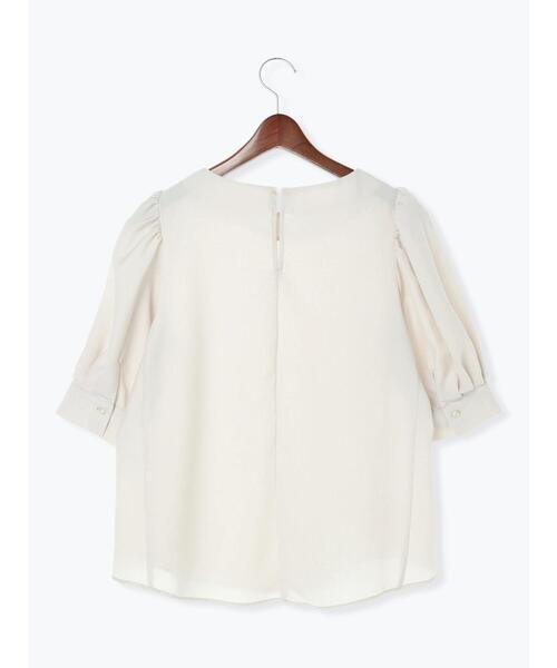 Te chichi（テチチ）の「ツイル袖ボリュームブラウス（シャツ/ブラウス・レディース・ブラック/ベージュ/サックスブルー・ﾌﾘ-）」の19枚目の写真