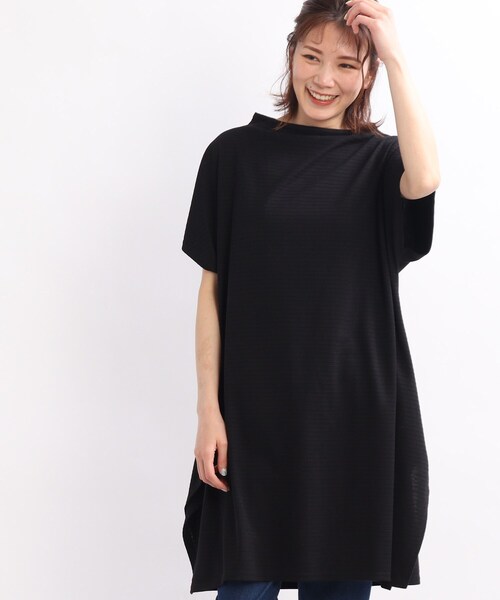 SHOO・LA・RUE(シューラルー)の「◆リップルバック釦ワンピース(ワンピース・レディース・ライトブルー/ブラック/カーキ・02/03/04)」の2枚目の写真