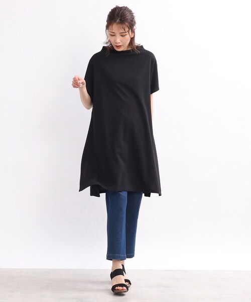 SHOO・LA・RUE(シューラルー)の「◆リップルバック釦ワンピース(ワンピース・レディース・ライトブルー/ブラック/カーキ・02/03/04)」の10枚目の写真