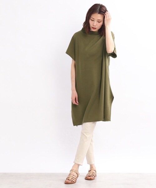 SHOO・LA・RUE(シューラルー)の「◆リップルバック釦ワンピース(ワンピース・レディース・ライトブルー/ブラック/カーキ・02/03/04)」の15枚目の写真