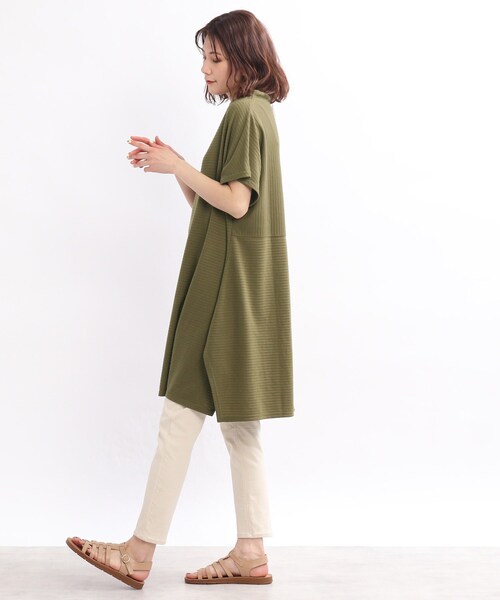 SHOO・LA・RUE(シューラルー)の「◆リップルバック釦ワンピース(ワンピース・レディース・ライトブルー/ブラック/カーキ・02/03/04)」の16枚目の写真