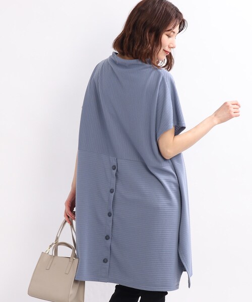 SHOO・LA・RUE(シューラルー)の「◆リップルバック釦ワンピース(ワンピース・レディース・ライトブルー/ブラック/カーキ・02/03/04)」の20枚目の写真