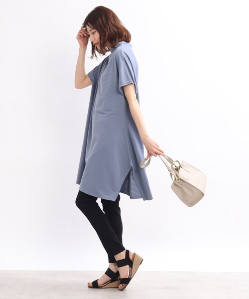 SHOO・LA・RUE(シューラルー)の「◆リップルバック釦ワンピース(ワンピース・レディース・ライトブルー/ブラック/カーキ・02/03/04)」の21枚目の写真