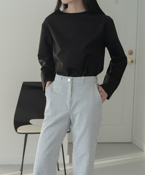 MUYMONA(ムイモナ)の「バックリボン Vネックブラウス mmw22s017【MUYMONA】【2022SS】(シャツ/ブラウス・レディース・オフホワイト/ブルー/ブラック・FREE)」の17枚目の写真