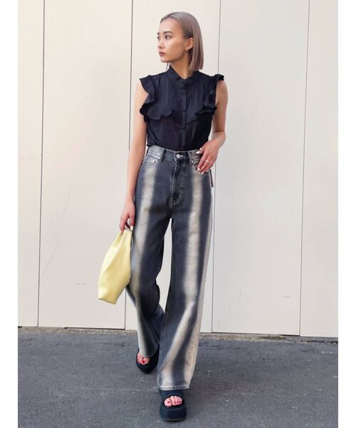 EMODA(エモダ)の「バルキーウェッジサンダル(サンダル・レディース・ブルー/ホワイト/ブラック・SMALL/LARGE/MEDIUM)」の4枚目の写真