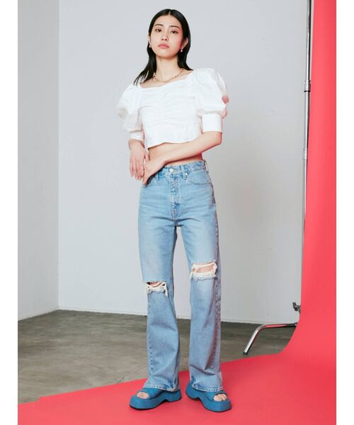 EMODA(エモダ)の「バルキーウェッジサンダル(サンダル・レディース・ブルー/ホワイト/ブラック・SMALL/LARGE/MEDIUM)」の12枚目の写真