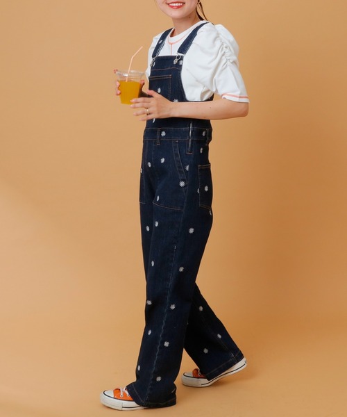 HELLO.SANFRANCISCO(ハローサンフランシスコ)の「【HELLO.SANFRANCISCO】配色ステッチパワショル裏毛プルオーバー(Tシャツ/カットソー・レディース・オレンジ/ホワイト/ブルー/ピンク・ONE SIZE)」の11枚目の写真