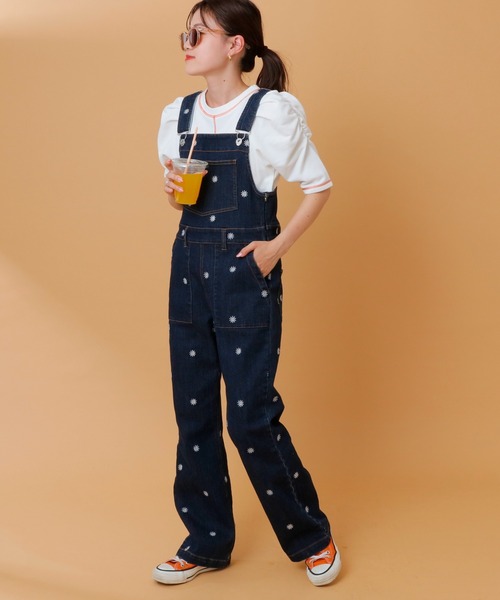 HELLO.SANFRANCISCO(ハローサンフランシスコ)の「【HELLO.SANFRANCISCO】配色ステッチパワショル裏毛プルオーバー(Tシャツ/カットソー・レディース・オレンジ/ホワイト/ブルー/ピンク・ONE SIZE)」の12枚目の写真