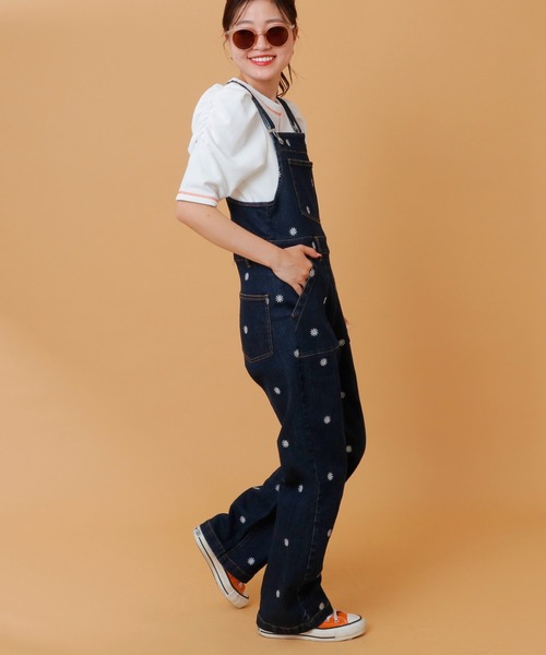 HELLO.SANFRANCISCO(ハローサンフランシスコ)の「【HELLO.SANFRANCISCO】配色ステッチパワショル裏毛プルオーバー(Tシャツ/カットソー・レディース・オレンジ/ホワイト/ブルー/ピンク・ONE SIZE)」の14枚目の写真