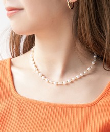 mysty woman | 変形パールビーズネックレス 285467(ネックレス)