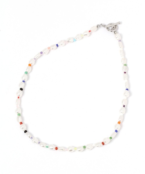 mysty woman（ミスティウーマン）の「変形パールビーズネックレス 285467（ネックレス・レディース・ゴールド/マルチ・FREE）」の4枚目の写真