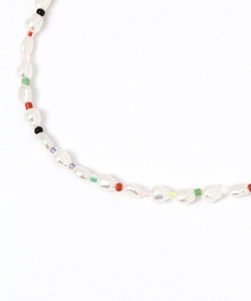 mysty woman（ミスティウーマン）の「変形パールビーズネックレス 285467（ネックレス・レディース・ゴールド/マルチ・FREE）」の3枚目の写真