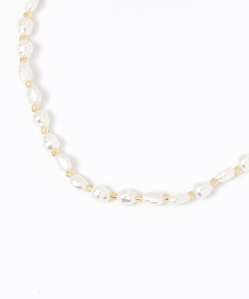 mysty woman（ミスティウーマン）の「変形パールビーズネックレス 285467（ネックレス・レディース・ゴールド/マルチ・FREE）」の7枚目の写真